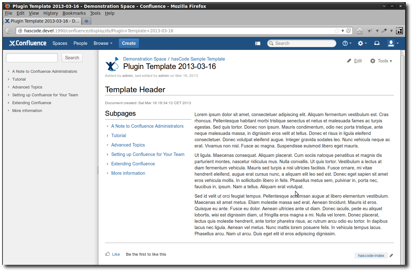 Creating a Blueprint / Content-Creator Plugin for Confluence | Micha ...