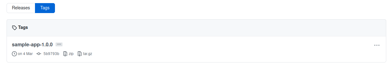 GitHub Tags
