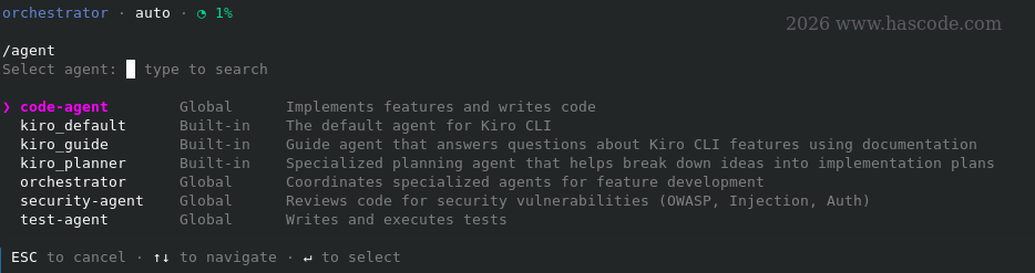 kiro agents overview
