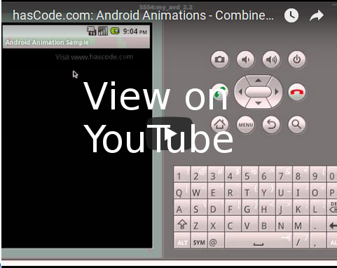 Playing around with the Android Animation Framework 