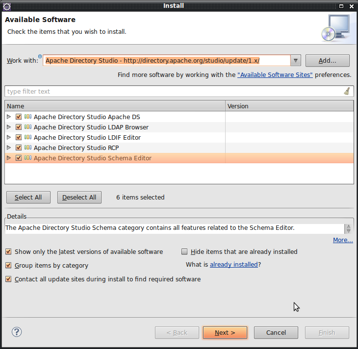 Apache DS Eclipse Plugin Installation