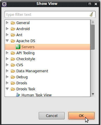 Creating a new LDAP server in Eclipse IDE